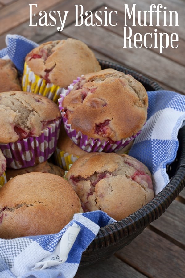 Use this basic muffin recipe to create your own delicious and easy to make flavoured muffins. Add in fresh seasonal or frozen fruit and spices and create a treat that others will be wowed by.