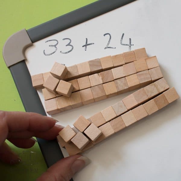 Create your own Base 10 Set for mathematics at a fraction of the cost of a bought set and made from natural materials too. Use the set of place value work, partitioning, addition and subtraction. An ideal DIY Math Manipulative for homeschooler, homework or in the classroom.