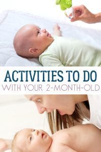 Simple activities that you can do at home with your 2-month-old baby to help them with developmental milestones and engage their senses.