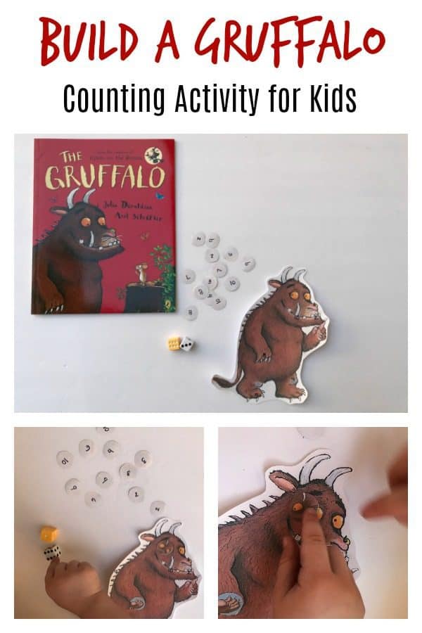 Inspired by the book The Gruffalo by Julia Donaldson play this 1 - 4 player counting and number recognition game as you build a Gruffalo. Perfect for preschoolers working on these number skills that love this fun children's picture book.
