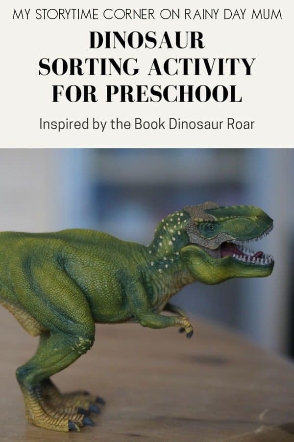 Toddler and Preschool Dinosaur Maths Activity