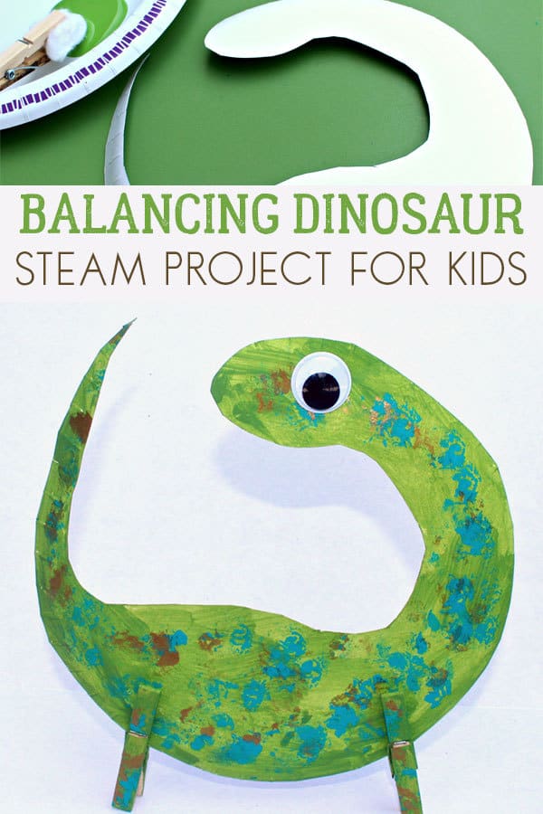 Fun STEAM dinosaur project for kids of all ages to make