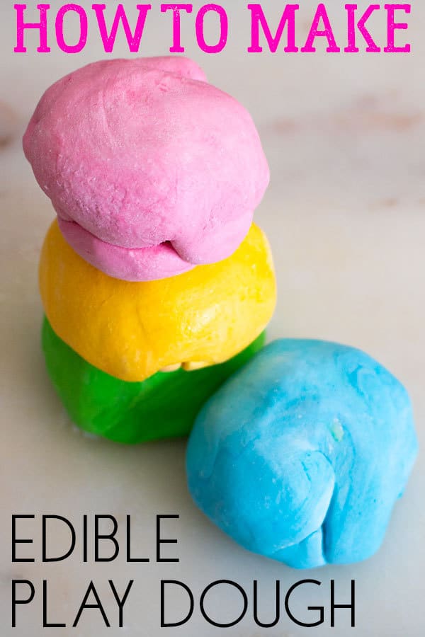 Edible Play Dough Recipe with 2 ingredients