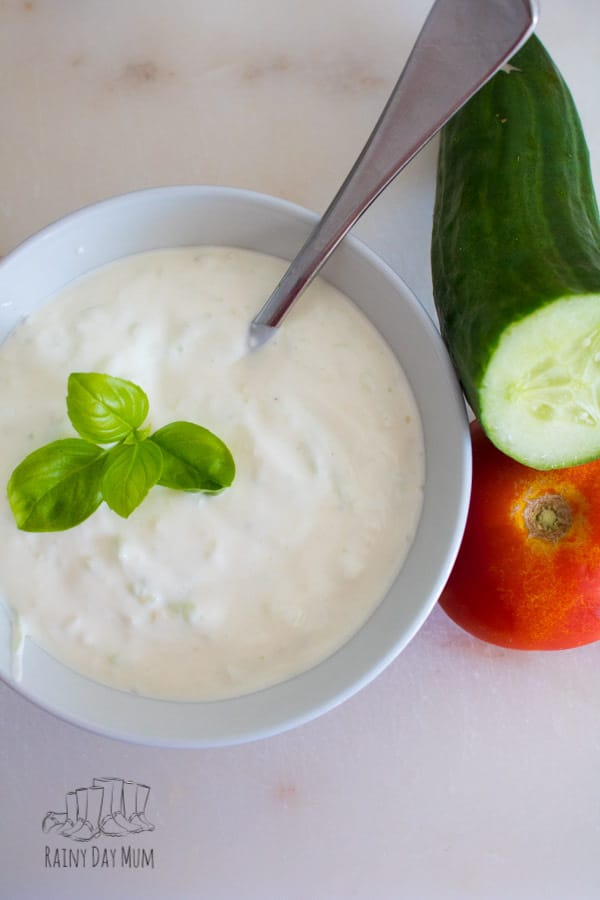 Delicious Fresh better than store bough Tzatziki recipe ideal for Greek Salads and with Pita Bread