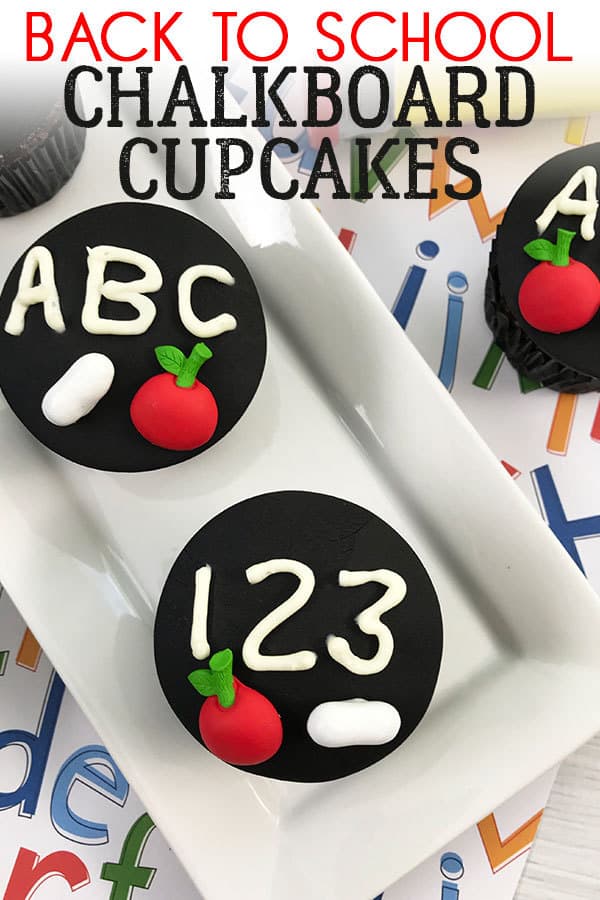 Back to School or End of School Year Party Cupcakes easy to make and simple to decorate