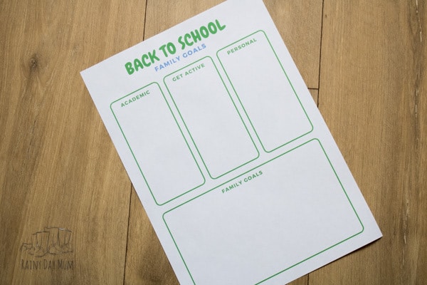 back to school goal setting for parents and kids