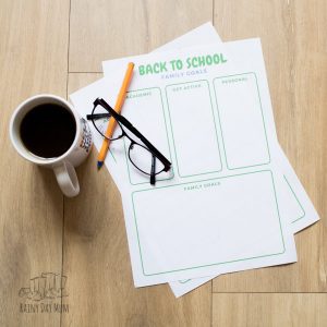 Setting Back to School Family Goals for Kids and Parents