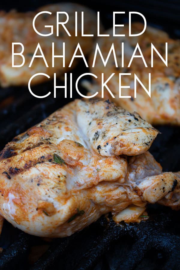 Inspired by the barbecues of the Bahamas this Caribbean grilled chicken recipe is mildly spiced unlike the original from the islands and taste delicious.