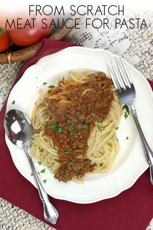Ditch the jars and make this delicious meat sauce for pasta from scratch in just 30 minutes. Ideal for busy weeknight meals the family will enjoy.