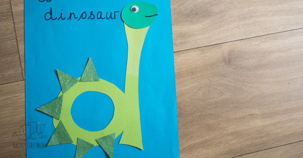 Letter of the week D is for Dinosaur page for an alphabet book
