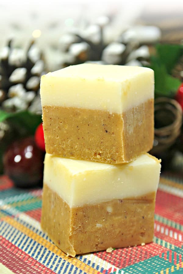 Delicious Christmas Fudge Recipe to Make in the Slow Cooker with Gingerbread and White Chocolate