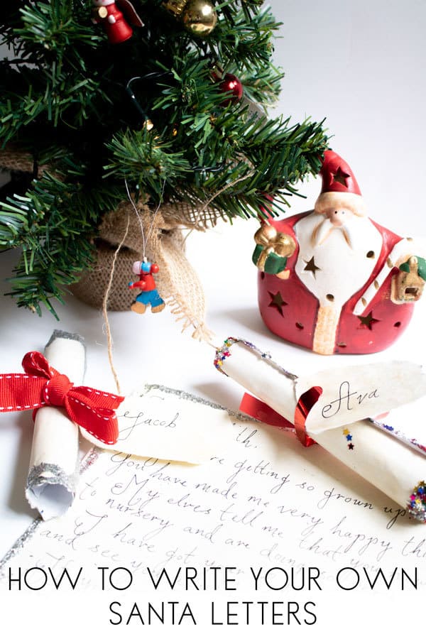 Pinterest image for how to write your own Santa Letters