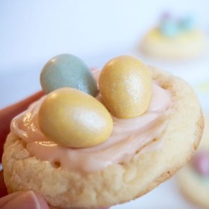 Delicious and simple to make Easter Cookies with Cadbury Mini Eggs