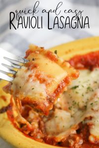 Fast Pasta Meal for Families – Ravioli Lasagna