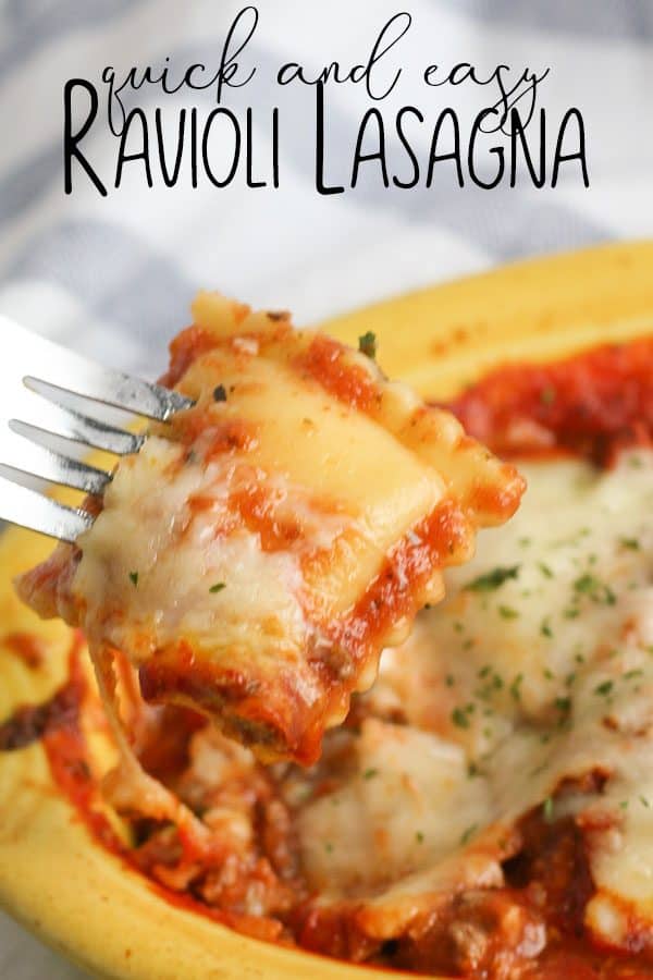 Ravioli Lasagna a quick and simple family meal