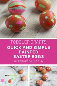Painted Easter Egg Toddler Craft