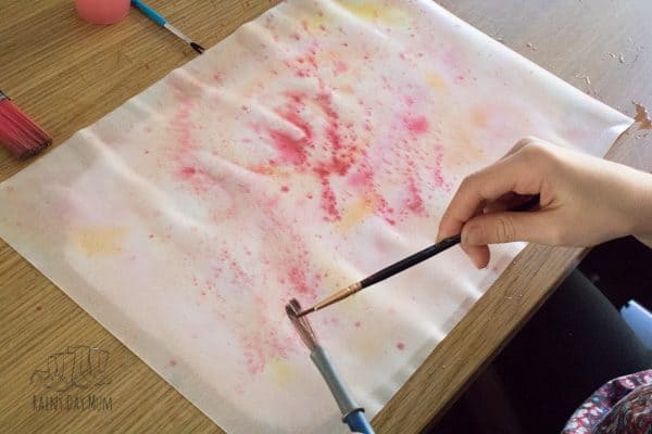 creating drips and splatters