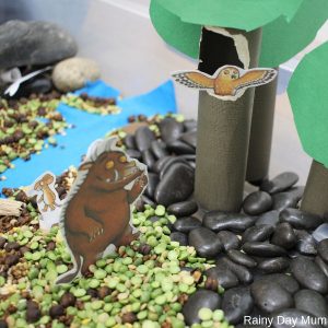 The Gruffalo Inspired Sensory Bin for Toddlers and Preschoolers
