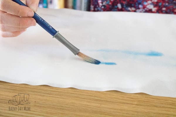 painting with watercolours