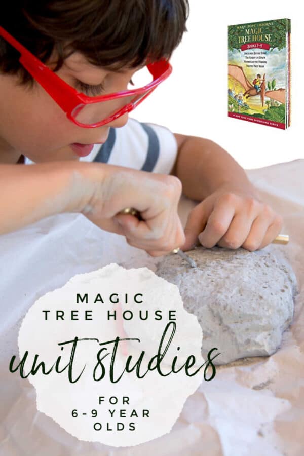 unit studies inspired by the Magic Tree House books for kids from age 6 - 9