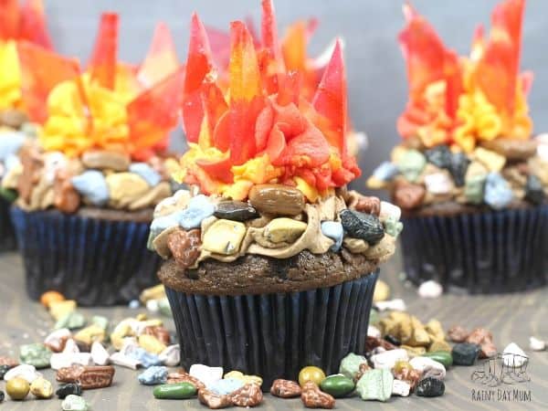 simple bonfire night cupcakes
