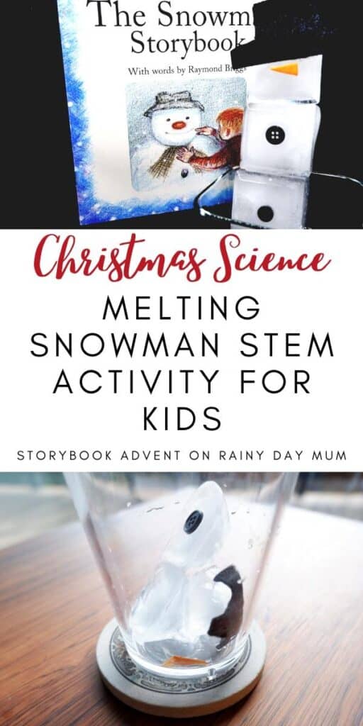 Christmas Science Melting Snowman STEM Activity for Kids