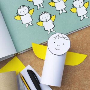 Toilet Paper Roll Angel Craft for Kids to Make