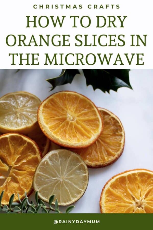 Christmas Craft Hack to dry orange slices in the microwave in just 1 hour