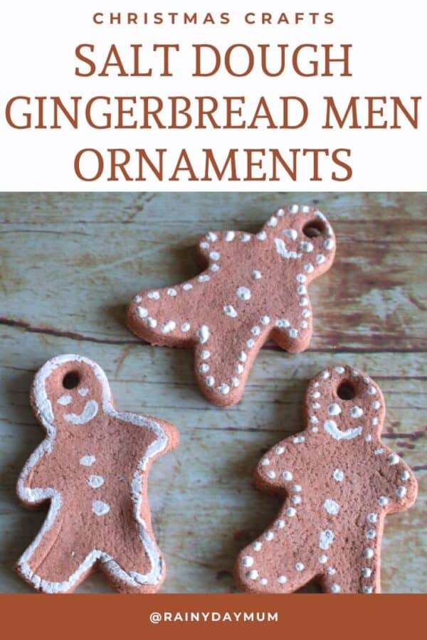 Salt dough Gingerbread Men Ornaments