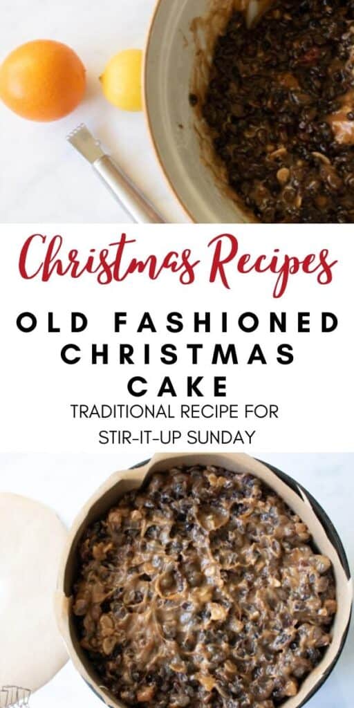 Christmas recipe for Old Fashioned Christmas Cake