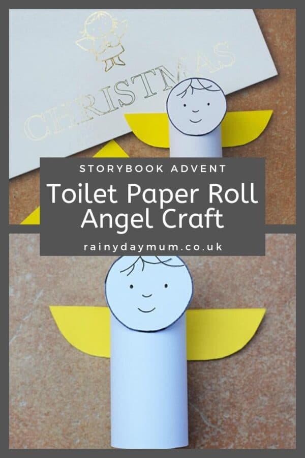 cardboard tube angel craft for kids to make
