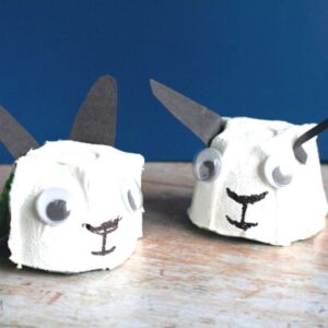 Egg Carton Lamb or Sheep Craft for Toddlers and Preschoolers