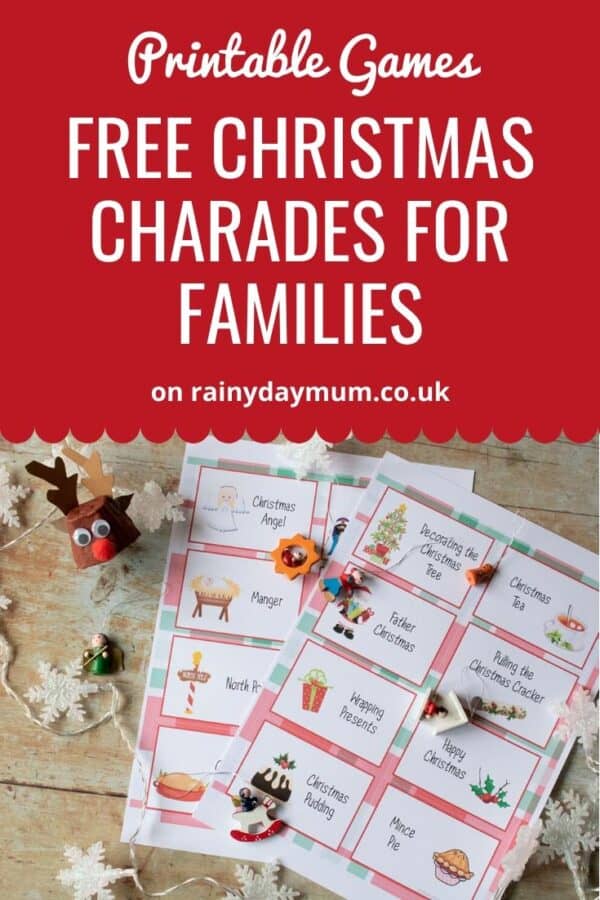 Printable Games ~ Free Christmas Charades for Families