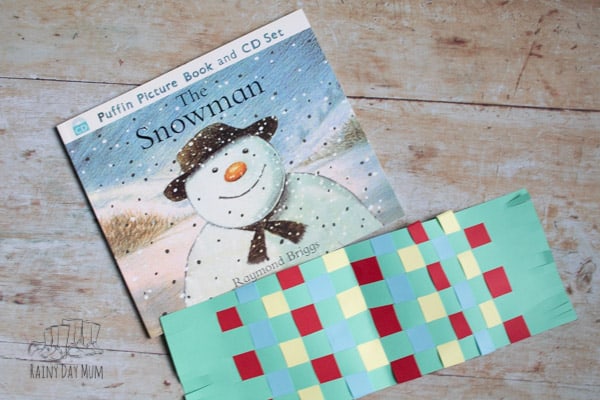 The Snowman Inspired Paper Craft Scarf for Kids to Make