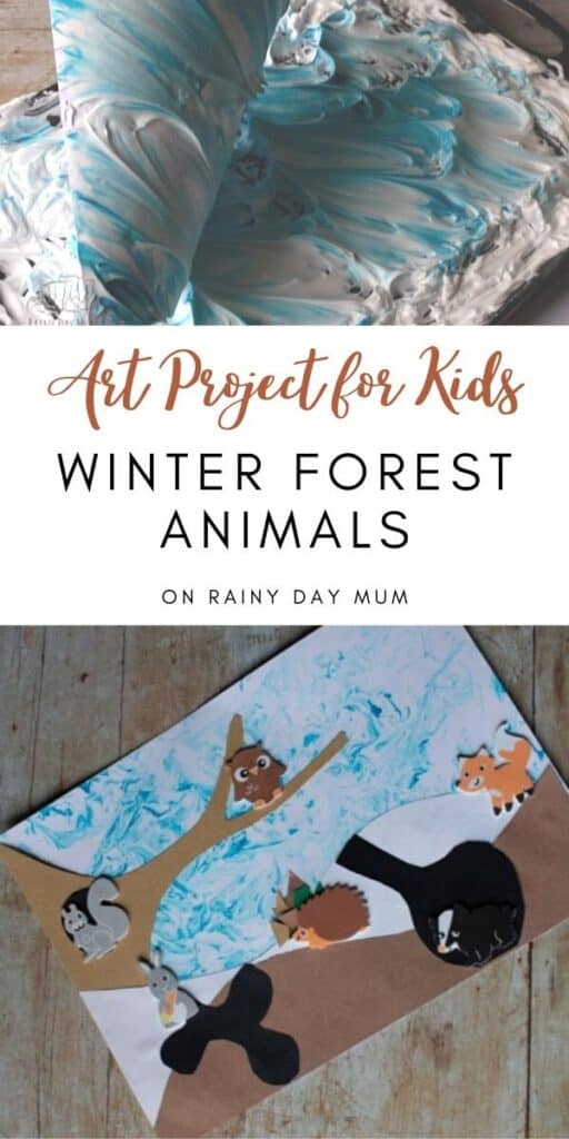 Art projects for kids winter forest animals