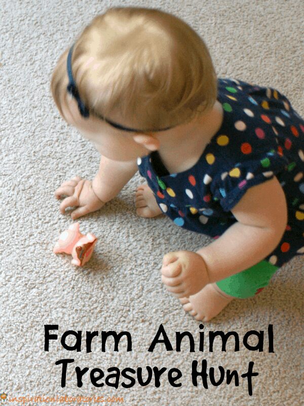 farm animal treasure hunt activity for toddlers
