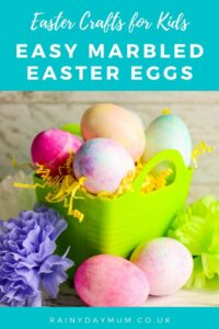 Easy marbled easter eggs
