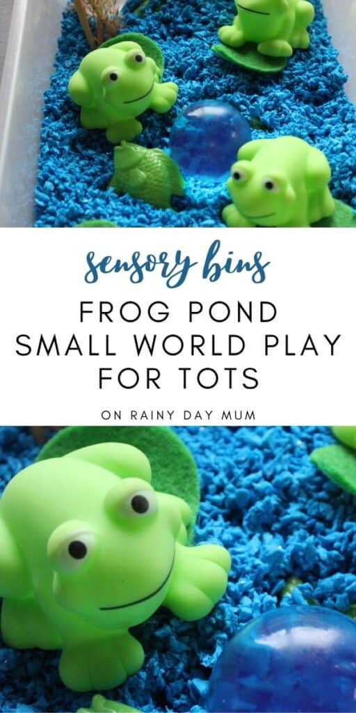 sensory bins five little speckled frogs frog pond for toddlers and preschoolers