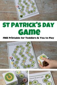 St Patrick's Day Game free printable for toddlers and you to play