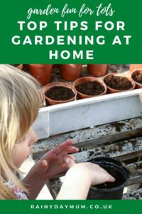 Top tips for gardening at home with toddlers