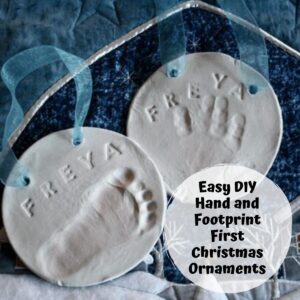 DIY Baby’s First Christmas Handprint Ornament
