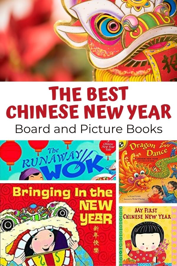 Pinterest image for the best Chinese New Year Board and Picture Books