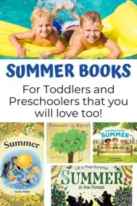 pinnable image from Rainy Day Mum for Summer Books for Toddlers and Preschoolers that you will Love too!