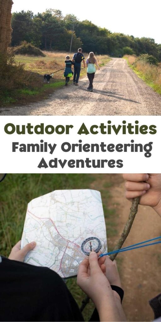 Family Orienteering Adventures a fun outdoor activity pin for Pinterest