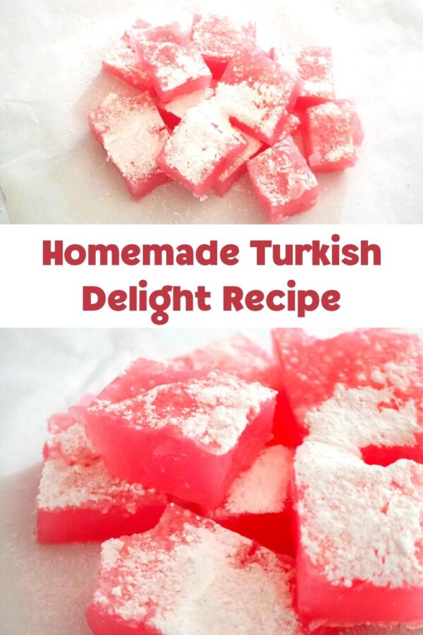 Pinnable image for Homemade Turkish Delight Recipe