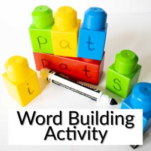 Word Building Activity – Reading and Spelling with Blocks