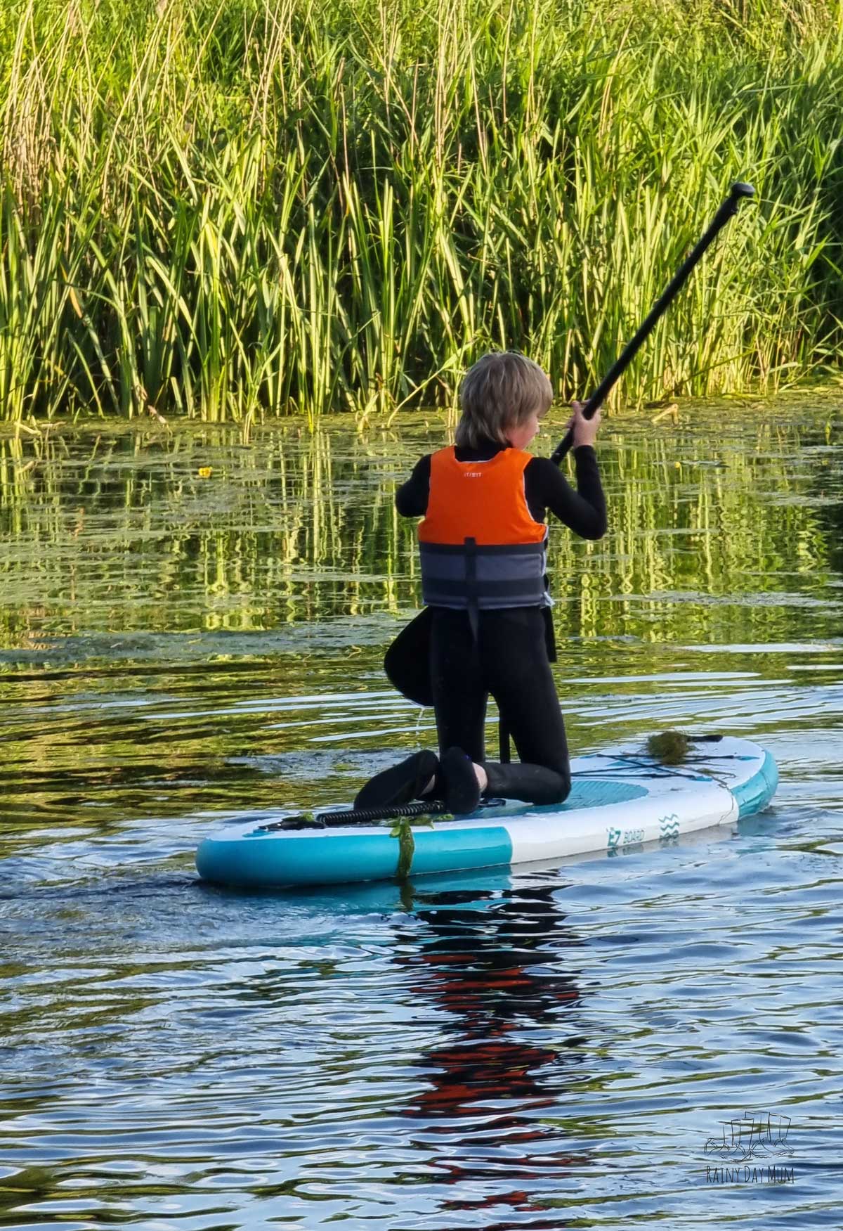 Tween paddleboarding on a SUP from EZ Shopper Paddleboards